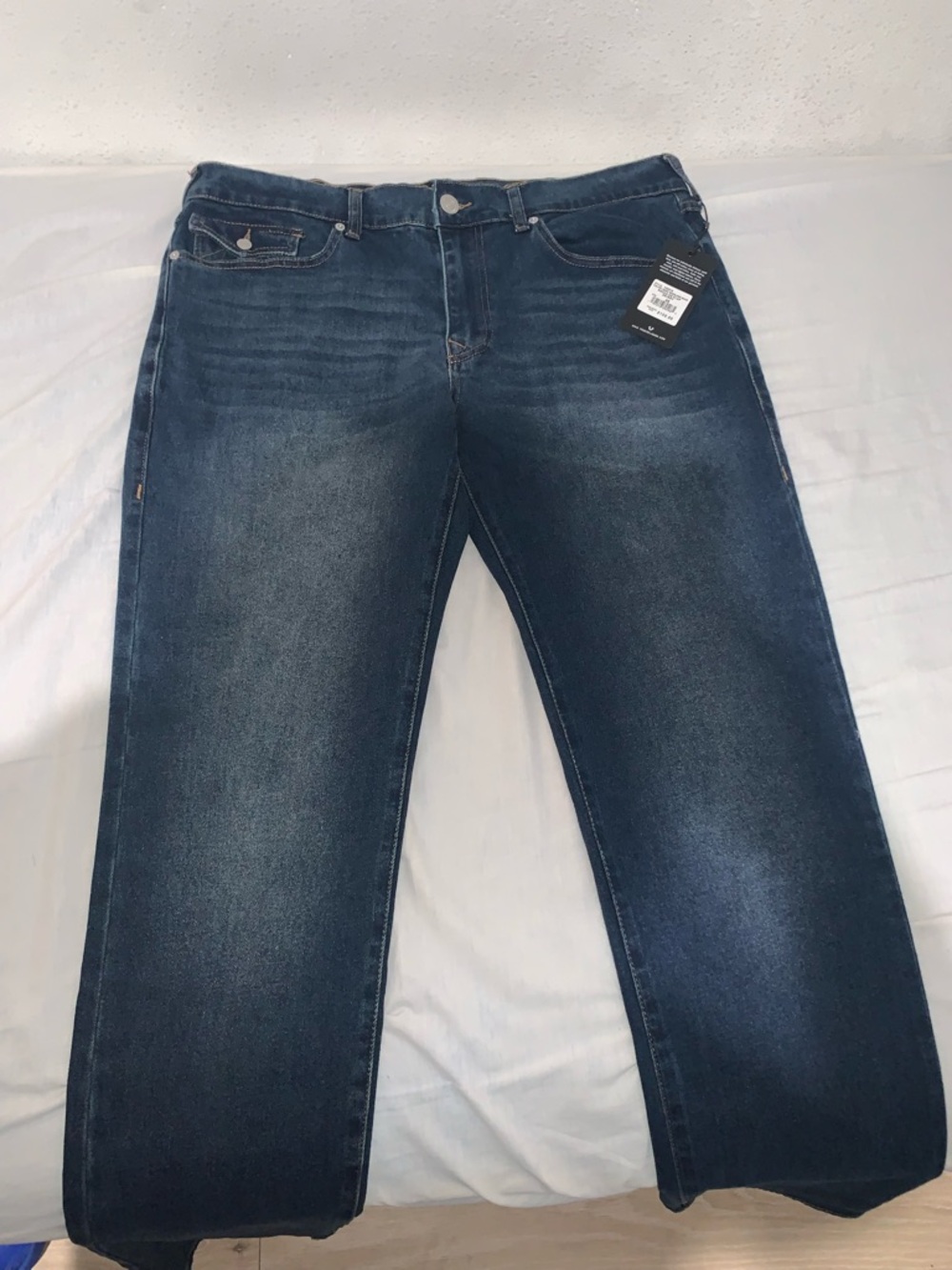 True Religion Rocco Flap Relaxed Skinny Jeans  Size: 36 X 32